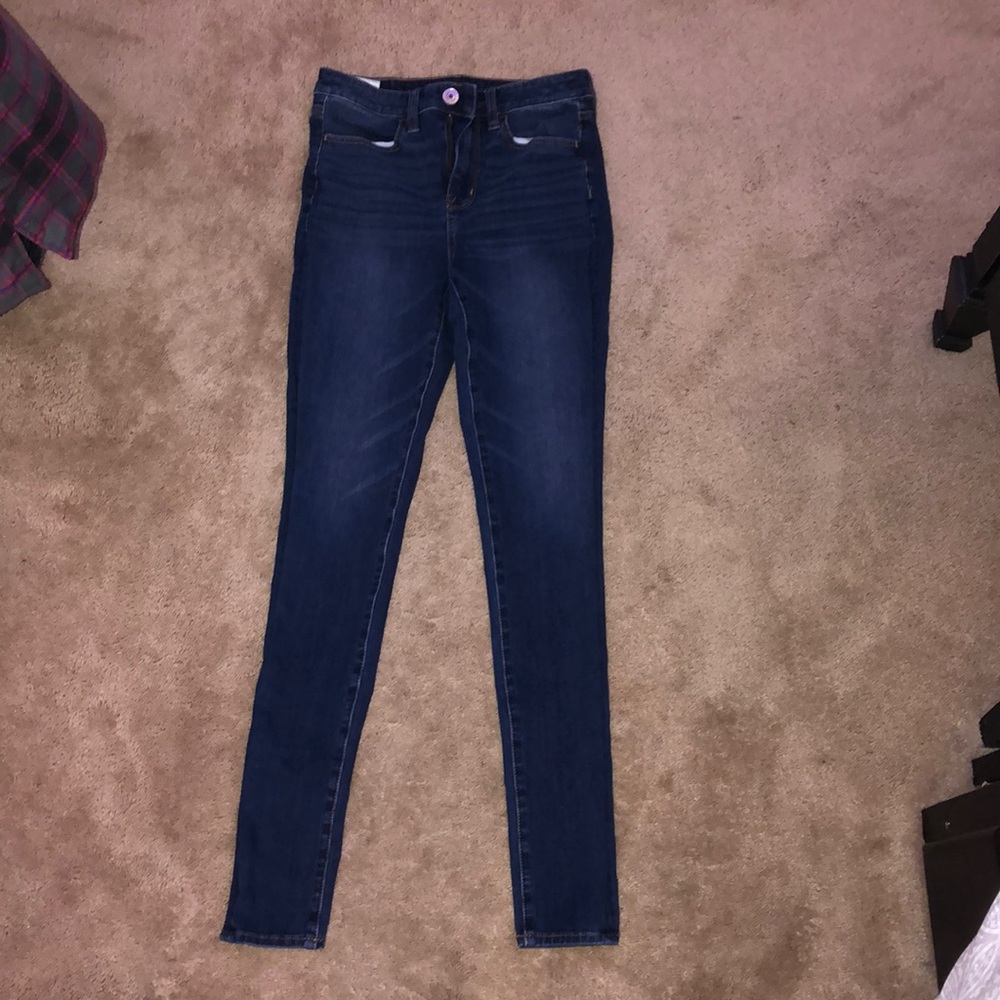 American Eagle Super Skinny Dark Wash Dream Jeans